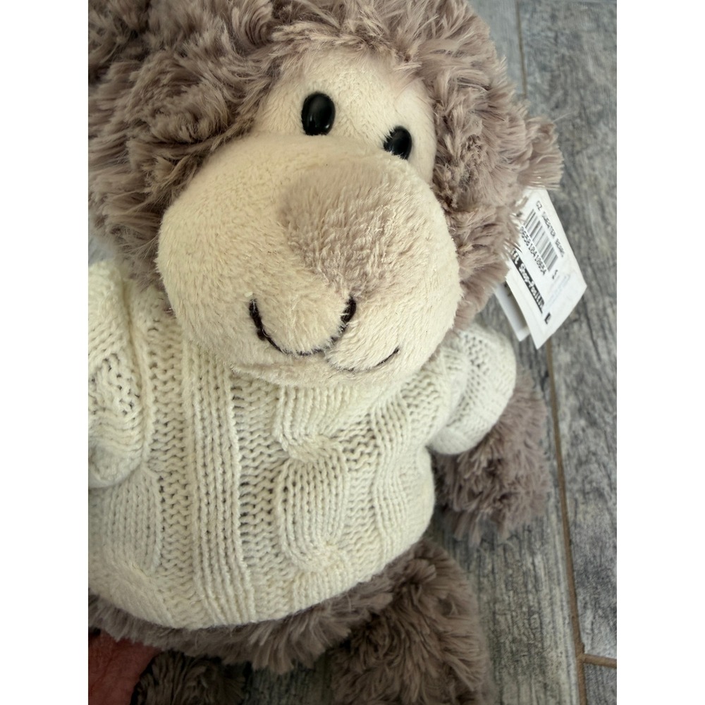 Ganz Sweater Bear Cable Knit Sweater Plush 18" Stuffed Animal NWT HX11409 Teddy